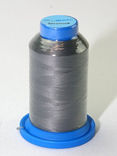 Hilo elástico de coser Mettler Seraflock 1000m gris miniatura 1