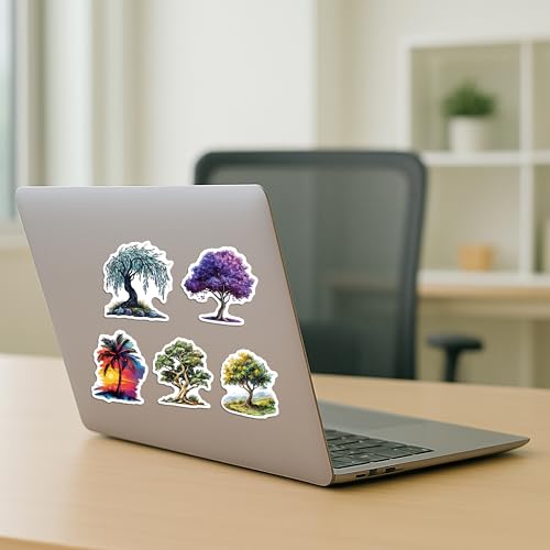 Calcomanías gráficas de árbol para laptop y botellas resistentes al agua pack de 100 6