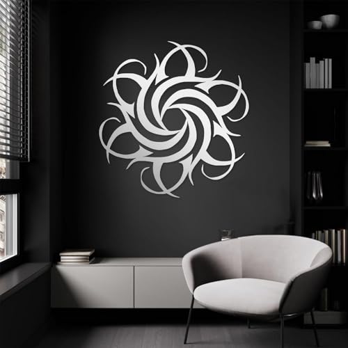 Décoration murale soleil en métal moderne et abstrait pour salon bohème