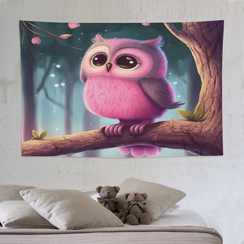 Serviettes murales pour chambres hibou tapisserie imprimée