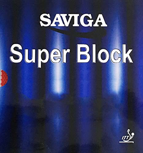 SAVIGA Super Block Table Tennis Rubber Long Pimples Ping Pong Rubber Topsheet OX (Black OX)