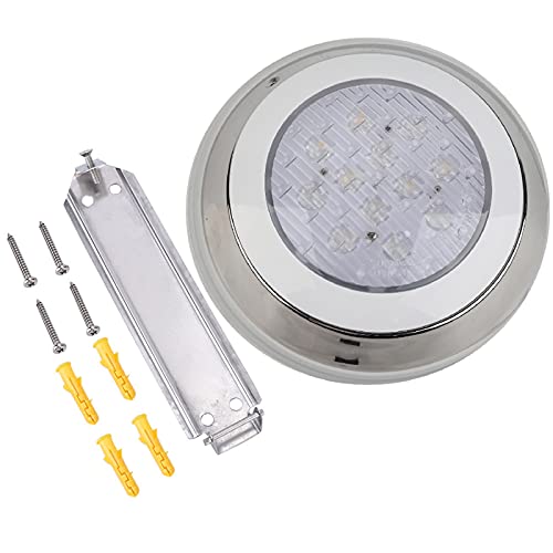MUNEFE Projecteur subaquatique LED 12V 18W, éclairage paysager subaquatique, éclairage de Piscine pour éclairage décoratif sous-Marin, Fontaine publique,...