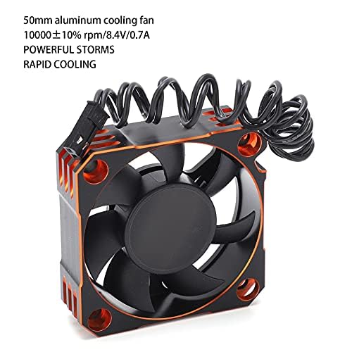 VGEBY 50mm RC Motor Cooling Fan - 10000 RPM, 8.5V, JST Connector, For 1/8 1/5 1/6 Scale Brushless Motors