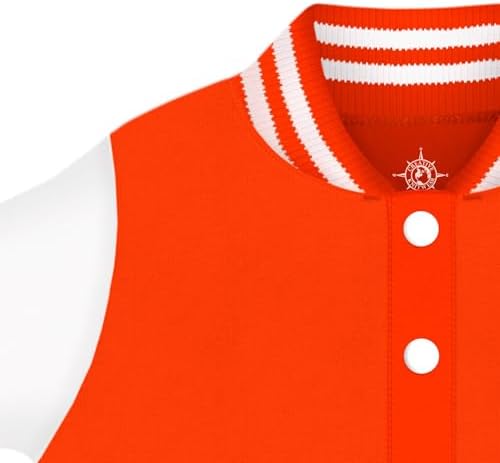 Creative Knitwear College Baby NCAA Officially Licensed Letterman Varsity Jacket - Clemson Logo - Orange/Purple - 3T - 1