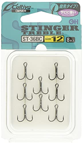 Owner ST-36 BC Treble Hook Black Size 12 (8485)