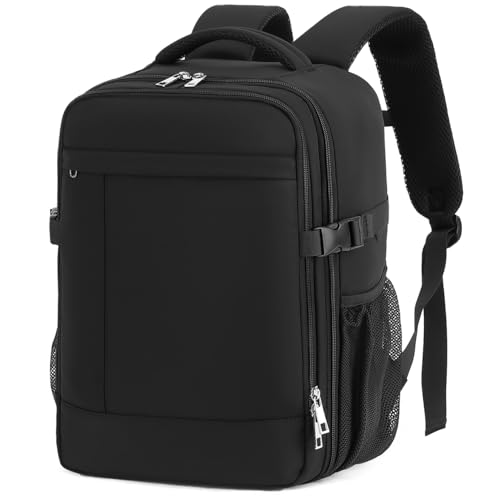Lossga Sac a Dos Voyage Cabine Avion 40x30x20 Bagages Cabine pour Ryanair avec Poche Antivol Unisexe Sac de Voyage Résistant Bagage à main 24L Sac de Cabine