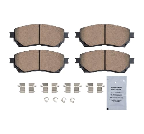 Image of HUSCH D1711 Front Ceramic Brake Pads Kit Fit For Mazda 6 2014-2021 | Clean Wheels, Quiet, Short Braking Distance, Responsive Braking, Long Service Life, for Various Weather, Road Performance