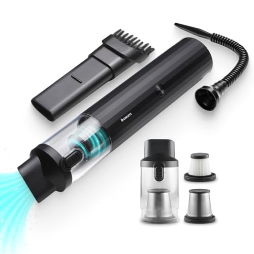 Owleys Portable Handheld Car Vacuum Cleaner with HEPA & Stainless Steel Filter, 6000–16000PA Suction, 85000 RPM Motor, 40-Min Battery Life, Cordless Mini Vacuum for Car, Home, and Office - Image 6
