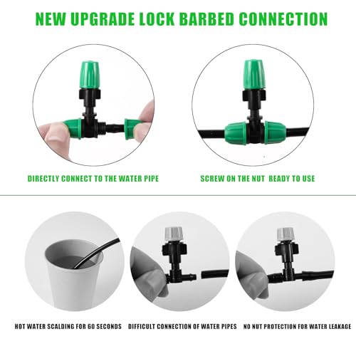 Image of 1 /4 inch Lock Barbed Misting Cooling Drip Irrigation System