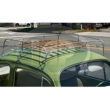 Silver Frame Roof Rack, Compatible with Volkswagen Type 1 Bug 1949-77, Super Beetle 1971-77