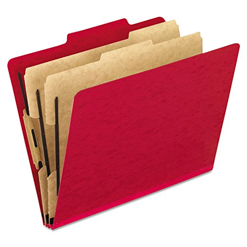 Pendaflex Moisture-Resistant Classification Folders, Letter Size, Scarlet, 10 Count (Pack of 1)