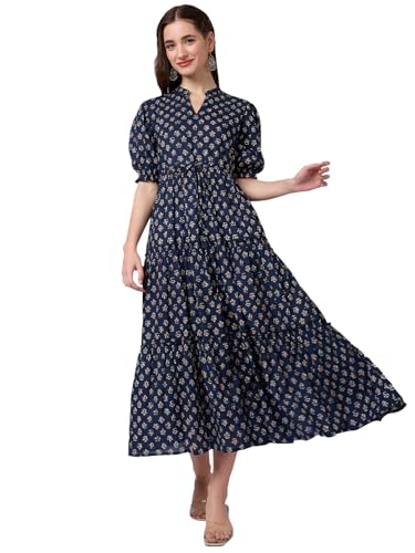 Image of Globus Women Ethnic Dresses (3641667001 Blue S)