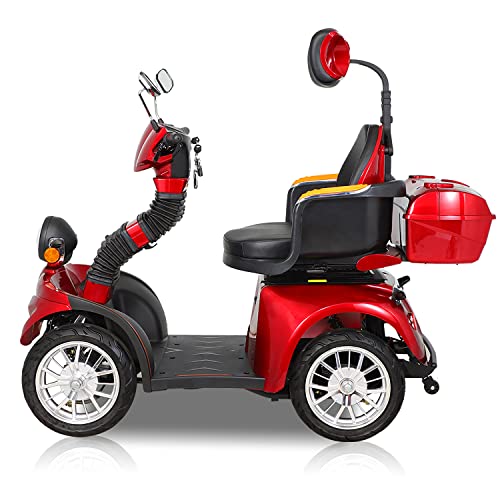 4-Wheel Electric Mobility Scooter For Adults Seniors And Eldely,Adult Electric Powered Wheelchair Device,Father's Day Gift #TOP5