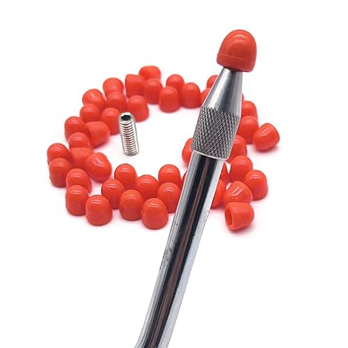 Image of 48pieces Rubber Tips for Paintless Dent Repair Hammer and Tips for Hook and Car Dent Repair Rod Removal Tips