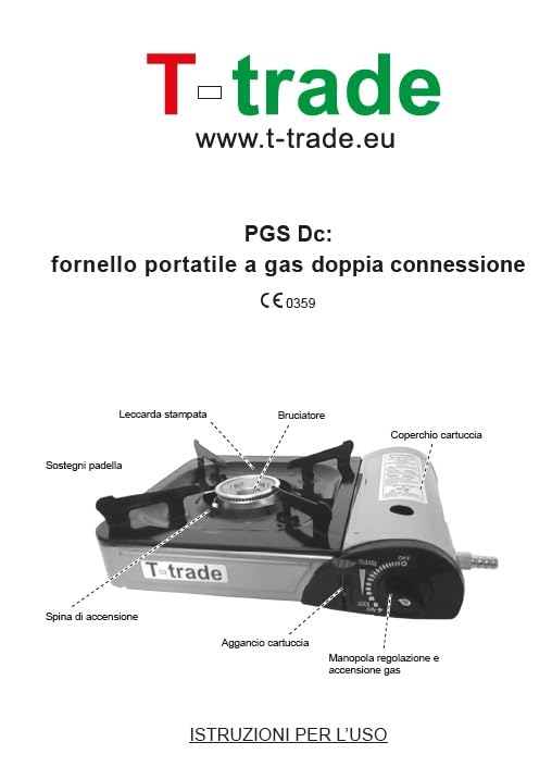 FORNELLO DA TAVOLO TIPO BISTRO POTENZA 2.200 WATT CON ACCENZIONE PIEZO ELETTRICA FUNZIONA CON DOPPIA ALIMENTAZIONE (CARTUCCIA GAS O BOMBOLA)