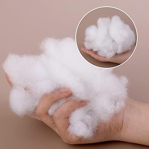 Image of Premium Polyester Fiber Filling (400g) - Ultra-Soft, Hypoallergenic, Washable Stuffing for Pillows, Cushions, Soft Toys, DIY Crafts, and Home Decor