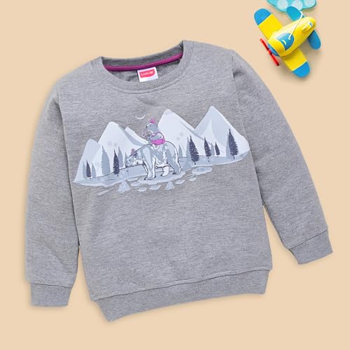 Image of LuvLap Baby Girls Full Sleeve Sweatshirt & Pyjama Set