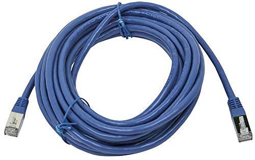 Monoprice Cat6A Ethernet Patch Cable - 25 feet - Blue, 25' - Image 2