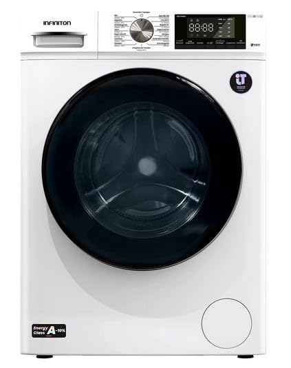 Lavadora Carga Frontal INFINITON WM-S14BAL, 10 kg, 1400 RPM, A, Vapor Care, Blanco