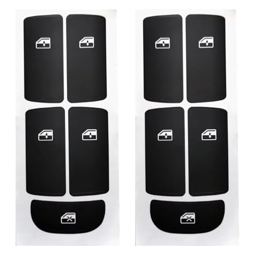 Autocollant pour bouton de lève-vitre Saab 2003-2012 sticker de réparation noir pour intérieur auto