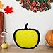 Fenteer Letter Board Pumpkin Shaped, Letterboard,Halloween Decor,10”x10”,Spooky Message Board for Office Party Home Halloween, Yellow