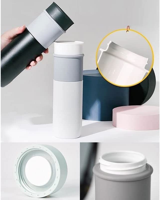 Termo de Viaje con Aislamiento al Vacío Taza Aislada con Filtro de té Botella de vacío Sellada de Acero Inoxidable de Gran Capacidad L Taza de Aislamiento de Volumen (Color : Dark, Size : One size) (