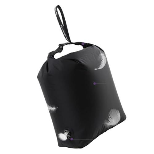 圧縮袋 旅行用 衣類圧縮袋 手巻き不要 軽量 防水 収納スペース節約 衣類収納 出張 キャンプ スーツケース 整理 トラベルポーチ 衣類保護 (ブラック,M)