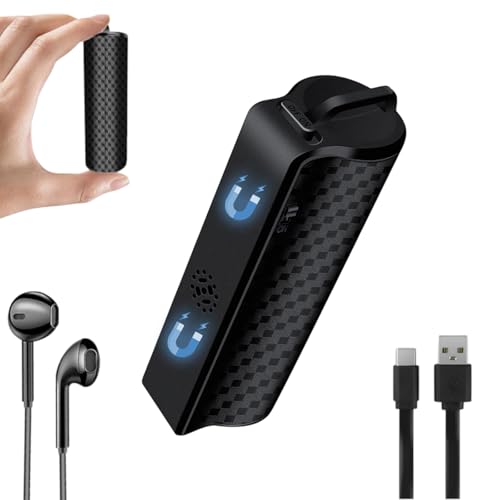 Bekasa 64GB Grabadora de Voz Mini, 100H Grabación Continua Magnético Grabadora Portátil con Activación por Voz Grabadora de Audio USB C Digital MP3 para Conferencia Clases Entrevistas