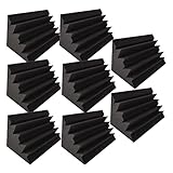 SUKALUN Esquina acústica Bass Trap Espuma Tratamiento de Sonido Paneles de Pared de absorción insonorizados para el hogar y el teatro-16Pieces