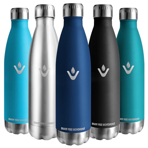 Vikaster Botella agua termica, 750ml Botella agua acero inoxidable, Mantener 12H Caliente/24 Frío, Termo Sin BPA, Botella termica Niños, Adultos, Deporte, Oficina, Exteriores
