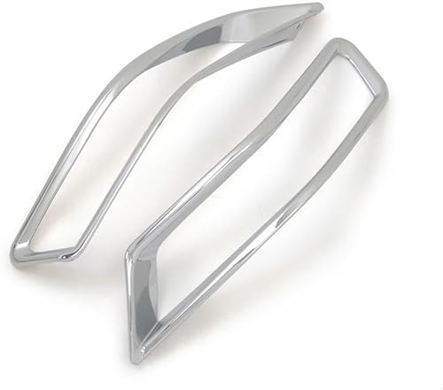 MadLoN Funda para faros antiniebla delanteros y traseros para Nissan x-Trail Rogue 2017-2020, cubierta de luz antiniebla cromada