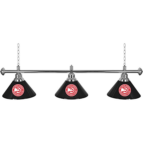 Trademark Global Atlanta Hawks NBA 3 Shade Billiard Lamp
