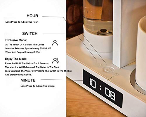 Cafetera automática de goteo con tanque independiente 5 tazas miniatura 6