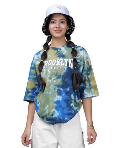 Noble Monk Women's Pure Cotton Loose Fit Round Neck T-Shirt Deal