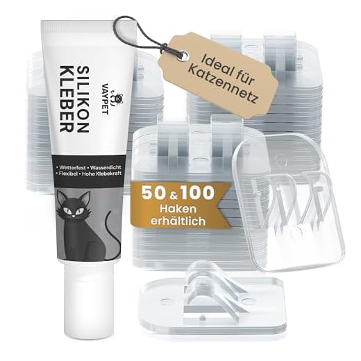 VAYPET Klebehaken für Katzennetz montieren