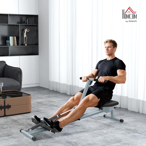 HOMCOM Rudergerät für Zuhause Flexibles Heimtraining