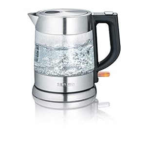 SEVERIN Glas Wasserkocher, leistungsstarker und kompakter Wasserkocher in hochwertigem Design, elektrischer Wasserkocher…