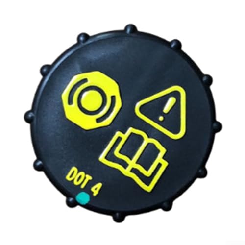 Gdfnmogo Tapón de depósito de líquido de frenos para Focus y - Tapón de cilindro de freno de plástico con junta de goma, diseño antiderrames, OEM 3M512162AB / 2S612162AA
