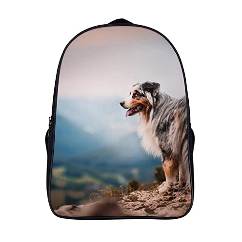 Sac à dos d'école enfants Berger Australien cartable de loisirs 40x28x16cm