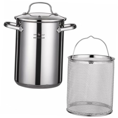 Zerodeko Lightweight Portable Deep Fryer Pan Tempura Frying Pot Insulation Conduction