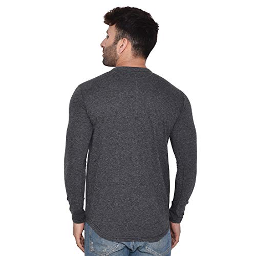 Image of Geum Men's Long Sleeve Mandarin Collar Shirt Grey XL