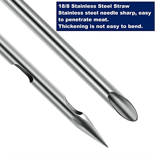 Viwehots Turkey Baster, Baster For Cooking Turkey Baster Syringe Turkey Baster Large Stainless Steel Turkey Baster Silicone Bulb With 2 Marinade Injector Needles And 2 Brush For Cooking Color Red #TOP3