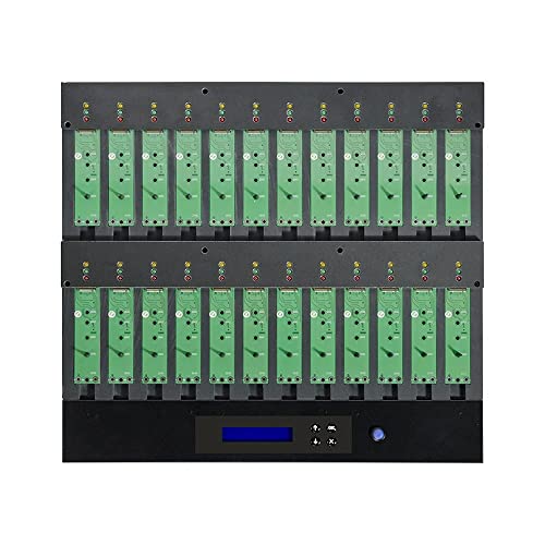 Image of Systor 1 to 23 PCIe M.2 NVMe /SATA Duplicator - 12GB /Min - SYSNVME-M2223 | Standalone PCIe M.2 NVMe /SATA duplicator to clone, erase and sanitize multiple M.2 NVMe /SATA SSDs with no computer required.