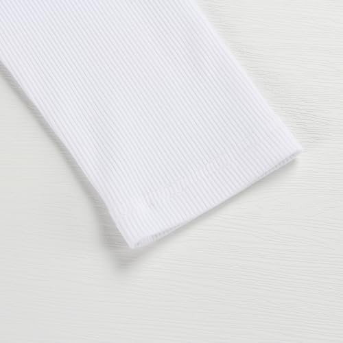 PALINDA Womne's Ribbed Round Neck Slim Fitted T Shirts Basic Solid Long Sleeve Layering Tee Tops3