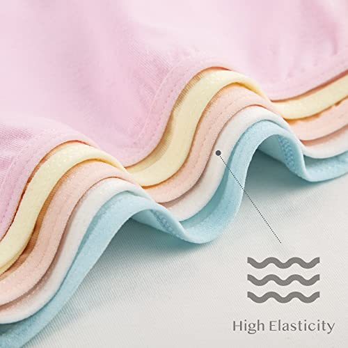 Donella Girls Underwear Set - Soft Cotton Sports Bra and Panties for Kids - 10 Pack, Age: 10-112