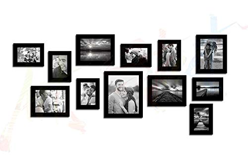 Image of Art Street Synthetic Wooden Decorative Nebula Individual Set of 12 White Wall Rectangular Photo Frames Wall Picture Frame ||Mix Size||4X6 inch-7 Unit, 6X8 inch-4 Units, 8X10 inch-1 Unit