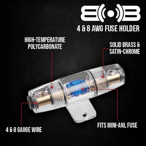 Image of Belva True 4 Gauge AWG Premium CCA Complete Amplifier Wiring Kit with OFC 4-Channel RCA Cable - BAK44BL Blue