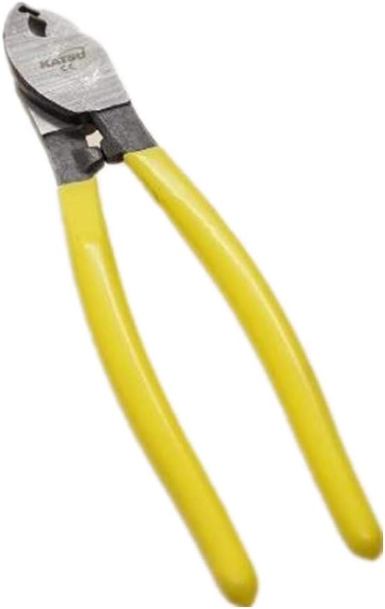 AWinEur 210mm 8'' Wire Stripper Wire Cable Cutter Heavy Duty Tools for Cutting Aluminium, Copper and Plastic Sheathed Cables-Yellow