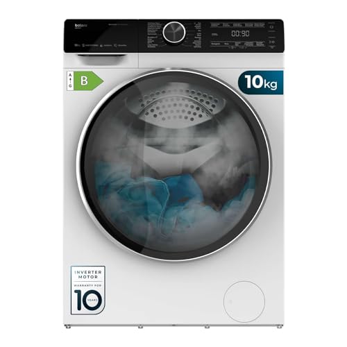 Cecotec Lavadora 10 Kg Carga Frontal Bolero DressCode 2000 Autodosis. 1400 rpm, 1750 W, Motor...