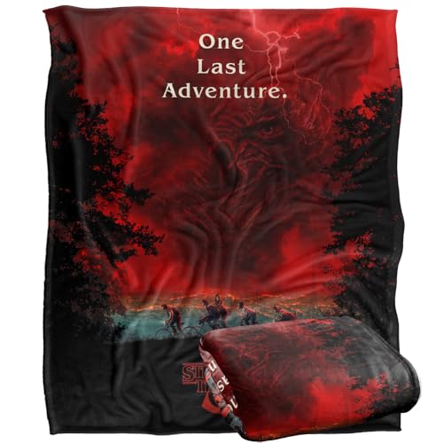 Couverture Stranger Things Vecna plaid super soft jeté de canapé microfibre de 152x127cm - 3